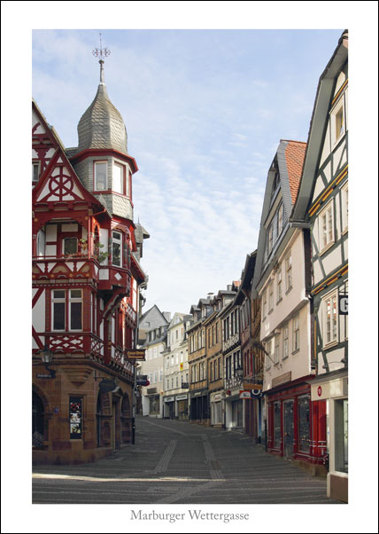 Postkarte Marburger Wettergasse - Best.-Nr. A067