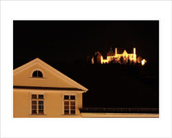 Marburger Landgrafenschlo bei Nacht
